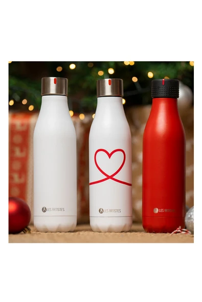 Les Artistes Paris Isı Yalıtımlı Çelik Termos 500ml Love  Beyaz 500 ML - 2