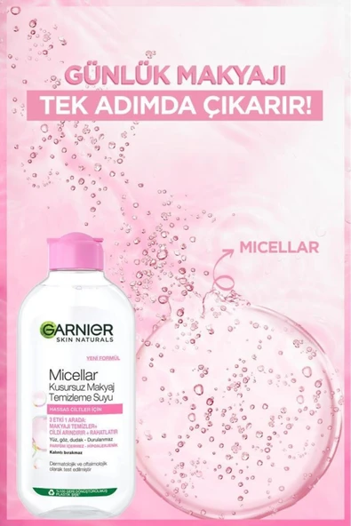 Garnier Micellar Kusursuz Makyaj Temizleme Suyu 200ml - 4