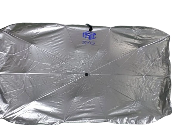 Tüm Araçlar Için Araba Ön Cam Güneşlik Katlanabilir Güneşlik Şemsiye Ön Cam Gölgelik 140cm x 77 cm - 2