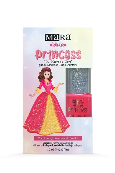 Mara Yıkanabilir Su Bazlı Çocuk Ojesi - Pembe