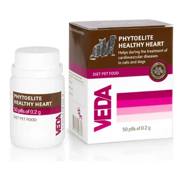 Veda vet Phytoelıte Healthy Heart Kalp, Damar ve Dolaşım Sistemi Gıda Takviyesi Ked&köpek 50TABLET