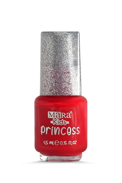 Mara Princess Yıkanabilir Su Bazlı Çocuk Ojesi 4.5 Ml - Kırmızı (törpü Hediyeli) - 4