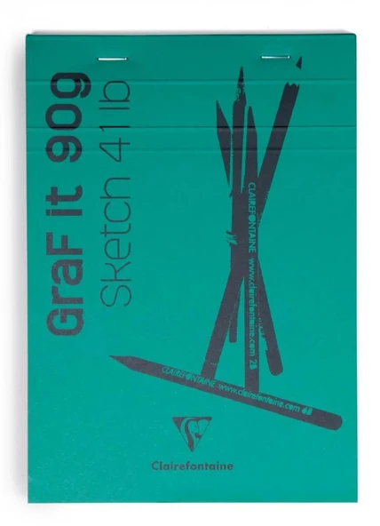 CLAIREFONTAINE CIZIM BLOGU GRAFIT BLANC A5 90gr80Y