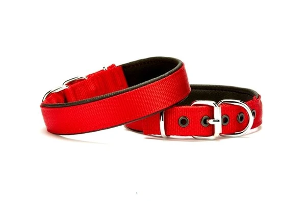 Doggie Softlu Köpek Boyun Tasması 1,5 cm x 30 cm Kırmızı ürün görseli