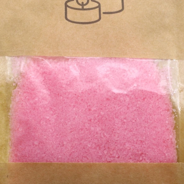 Toz Mum 250 Gr Dekoratif Mumu Kandil Hediyelik Fitilli Mumlar Şamdan Açık Pembe Kokusuz - 5
