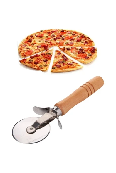 Orvila Orvila Bambu Saplı Pizza ve Hamur Kesici Rulet