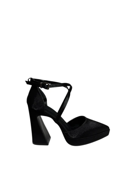 Milano 1202 Kadın Platform Topuklu Saten Ayakkabı (Yaz 25)