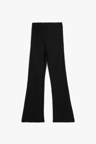 Koton Kız Çocuk Beli Lastikli Basic İspanyol Paça Pantolon - 2