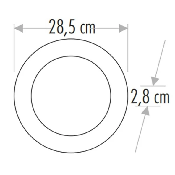 Cata 30W Sıva Üstü LED Panel Yuvarlak Beyaz CAT CT-5273B - 2