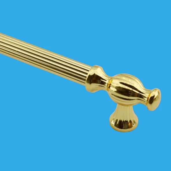 Mobilya Mutfak Dolabı Çekmece Dolap Kulpu Kulbu Gold Altın (224 MM-22.4 CM) Metal Kulpları - Resim 4