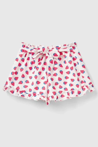 Unıted Colors Of Benetton Kız Bebek Şort 3M39G901D