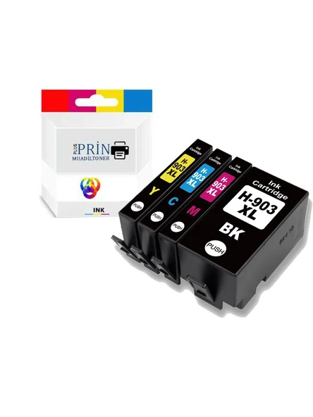 HP 903XL / Hp OfficeJet Pro 6868 Yüksek Kapasiteli Muadil Kartuş Seti ürün görseli