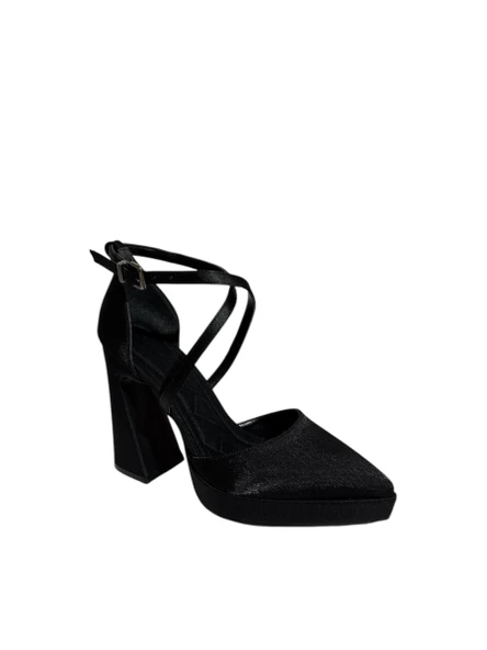 Milano 1202 Kadın Platform Topuklu Saten Ayakkabı (Yaz 25) - 3