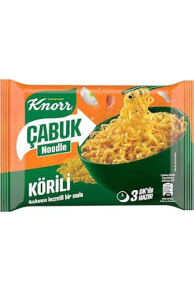 Knorr Çabuk Noodle Körili 66 gr x8