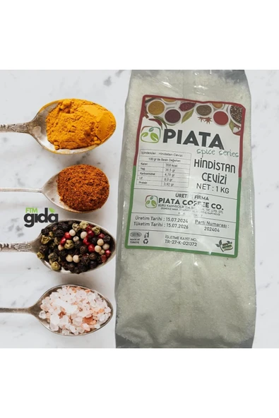 piata Premium Hindistan Cevizi 1kg - Doğal ve Taze | Piata Baharat Serisi