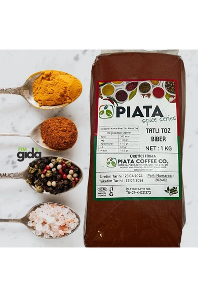 piata Spice Series Çörekotu - 1 KG Doğal ve Besleyici