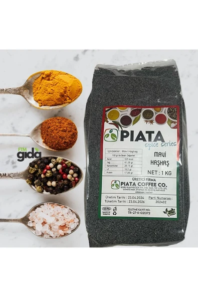 piata Spice Series Mavi Haşhaş - 1 KG Doğal ve Lezzetli