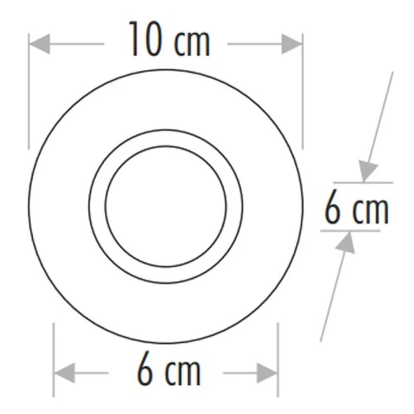 Cata Gardenya Dekoratif Cam Spot Yuvarlak CAT CT-6600 - 2