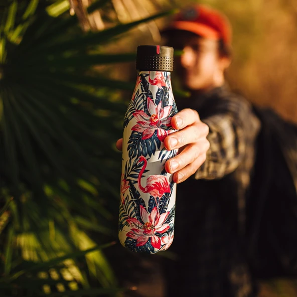 Les Artistes Paris Isı Yalıtımlı Çelik Termos 500ml Wave  Çok Renkli 500 ML - 8