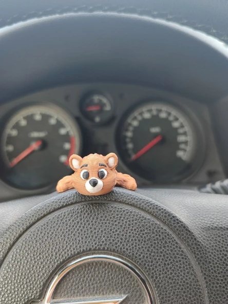 Sevimli Ayı Çifti Torpido Süsü Dikiz Ayna Süsü - Resim 6