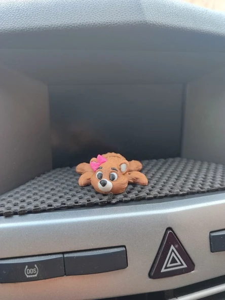 Sevimli Kurdeleli Ayı Torpido Süsü Dikiz Ayna Süsü - Resim 4