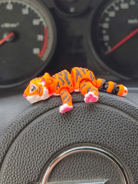 Sevimli Kaplan Torpido Süsü Dikiz Ayna Süsü - Resim 2