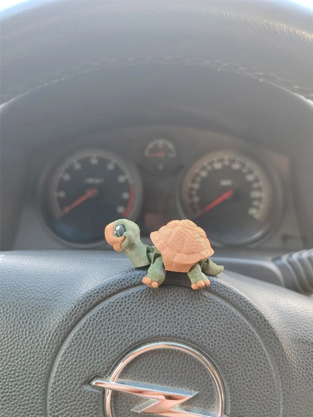 Sevimli Kaplumbağa Torpido Süsü Dikiz Ayna Süsü - Resim 2