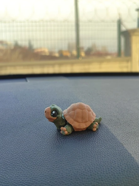 Sevimli Kaplumbağa Torpido Süsü Dikiz Ayna Süsü - Resim 3