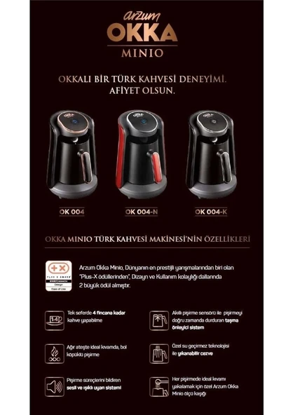 Arzum OK004 Okka Minio Türk Kahve Makinesi Krom Renk - 5