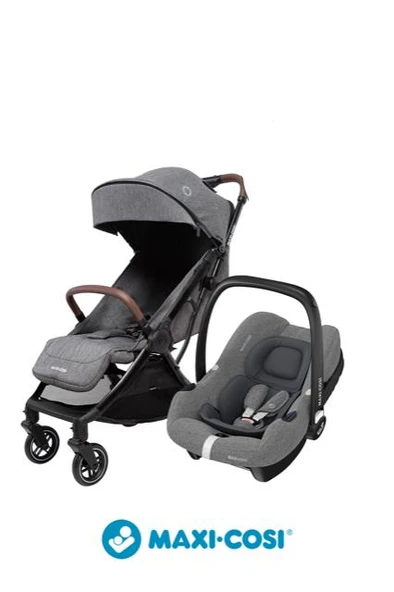 Maxi-Cosi Eva-Cabriofix I-Size Otomatik Katlanan Seyahat Sistem Kompakt Bebek Arabası Select Grey