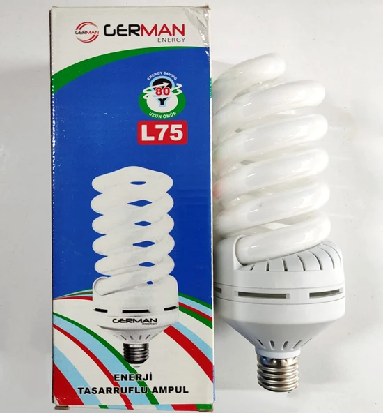 GERMAN 75W.ENERJİ TASARRUFLU AMPUL