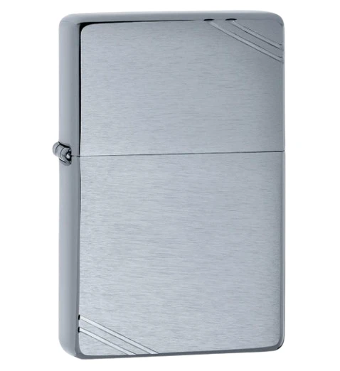 Zippo 1937 Series Brushed Chrome Vintage with Slashes