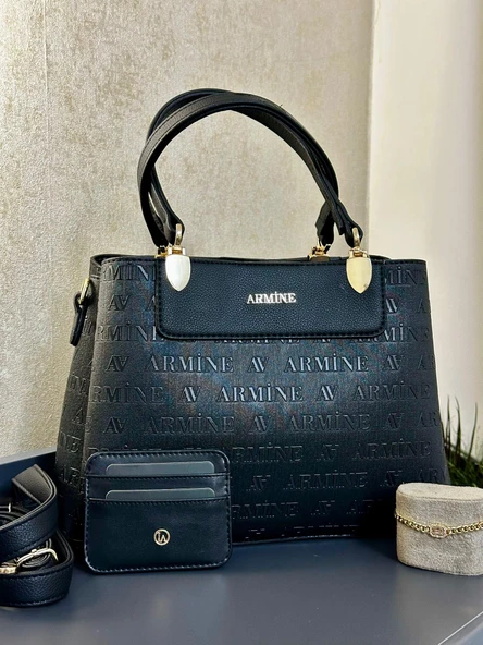 Armine Kartlık ve Bileklik Hediyeli El Ve Kol Çantası Omuz Çantası VS.BLKT.0137 ürün görseli