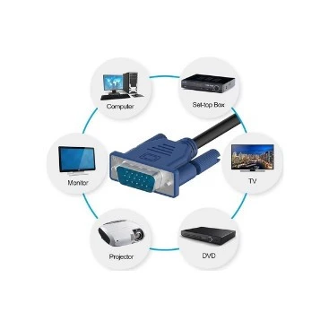 Vga Kablo Monitör Projeksiyon Ekran Görüntü Kablosu 1.5 M - 4