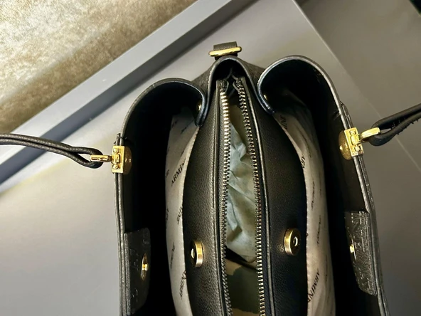 Armine Kartlık ve Bileklik Hediyeli El Ve Kol Çantası Omuz Çantası VS.BLKT.0137 - Resim 6