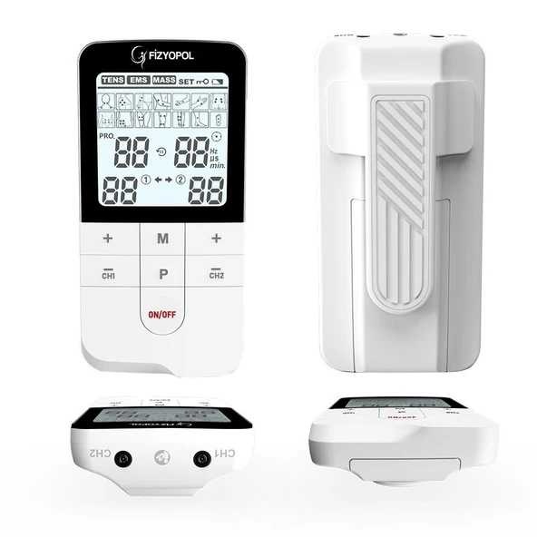Fizyopol R-C4A RW-1 Şarj Edibilir Bataryalı, 2 Kanallı 32 Programlı Tens, Ems, Masaj Cihazı - 2