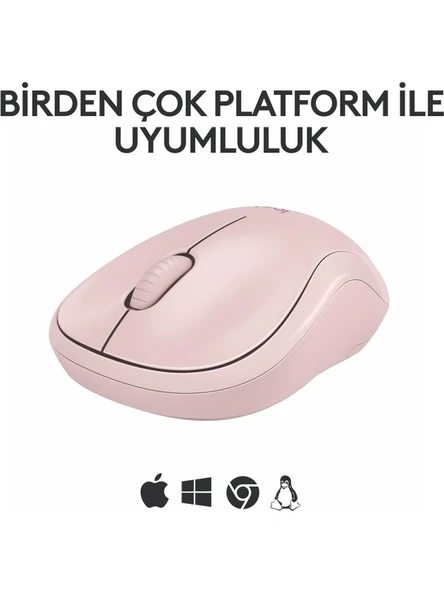 Logitech M240 Sessiz Kompakt Kablosuz Bluetooth Mouse - Pembe - 4