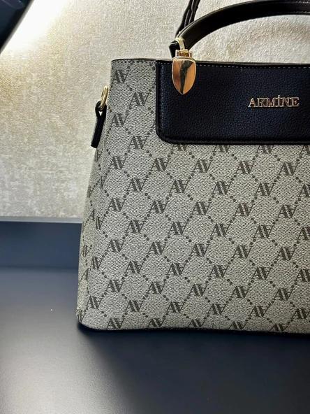 Armine Kartlık ve Bileklik Hediyeli El Ve Kol Çantası Omuz Çantası VS.BLKT.0140 - Resim 4