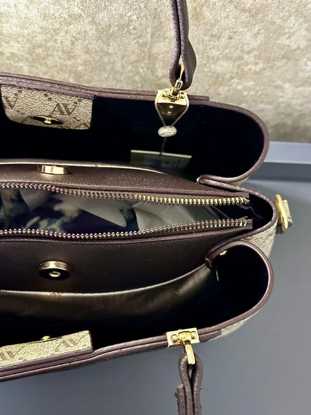 Armine Kartlık ve Bileklik Hediyeli El Ve Kol Çantası Omuz Çantası VS.BLKT.0140 - Resim 6