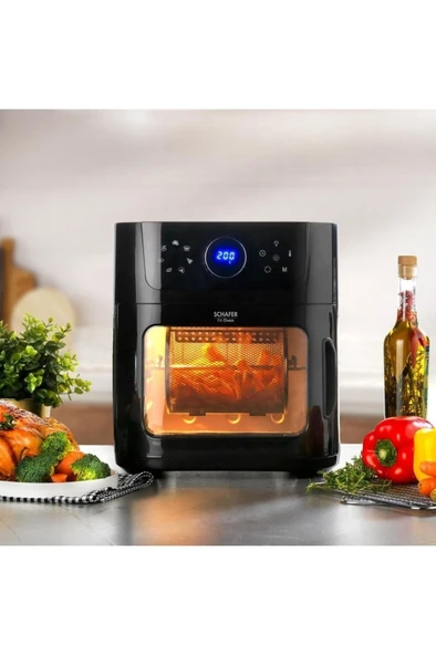 Schafer Fit Oven Airfryer Sıcak Hava Fritözü Ve Fırın - Siyah - 4