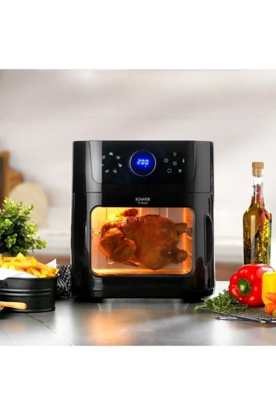 Schafer Fit Oven Airfryer Sıcak Hava Fritözü Ve Fırın - Siyah