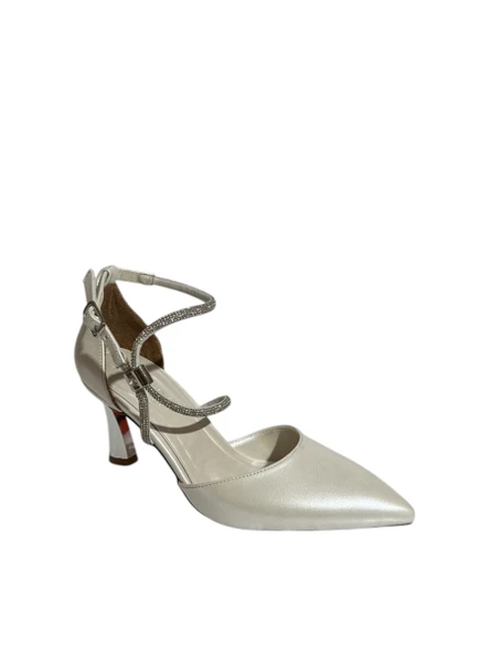 Milano Life 852 Kadın Bilekten Bağlamalı İnce Topuklu Saten Ayakkabı (Yaz 25) - 3