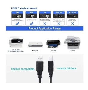Usb 2.0 Yazıcı Kablosu 3 Mt.Printer Kablo - 4