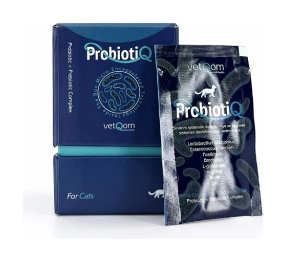 VetQom Kedi Probiotiq Probiyotik Prebiyotik Kompleks 10 Saşe