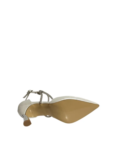 Milano Life 852 Kadın Bilekten Bağlamalı İnce Topuklu Saten Ayakkabı (Yaz 25) - 5