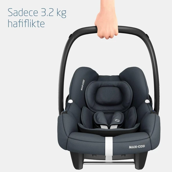 Maxi-Cosi Leona2-Cabriofix I-Size Tek Elle Katlanabilen Ultra Kompakt Çift Yönlü Seyahat Sistem Bebek Arabası Graphite - 10