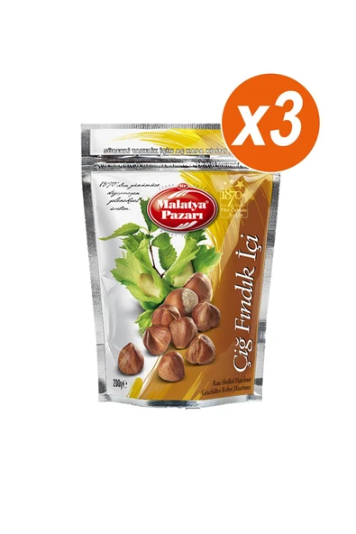 Çiğ Fındık Içi 3 X 200 Gram