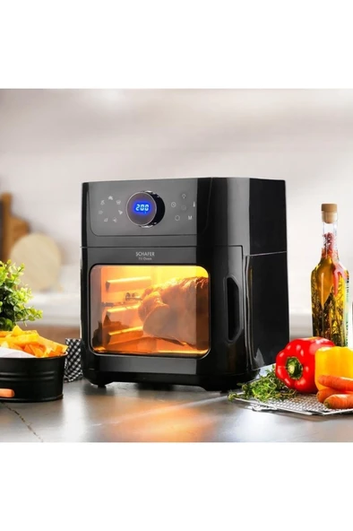 Schafer Fit Oven Airfryer Sıcak Hava Fritözü Ve Fırın - Siyah - 2