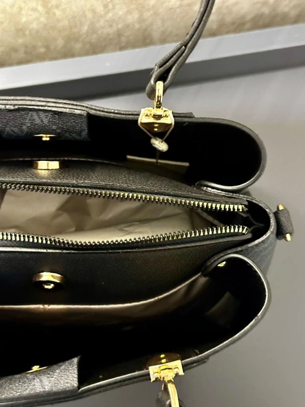 Armine Kartlık ve Bileklik Hediyeli El Ve Kol Çantası Omuz Çantası VS.BLKT.0139 - Resim 6