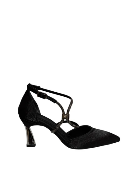 Milano Life 852 Kadın Bilekten Bağlamalı İnce Topuklu Saten Ayakkabı (Yaz 25) - 6